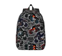 fifbird Mochila unisex con diseño de ranas lindas para laptop, viajes, senderismo, mochila multiusos para hombres y mujeres, mochila escolar, Color-Monster Trucks, Talla única
