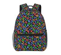 fifbird Mochila unisex con estampado de matemáticas coloridas para viajes, fin de semana, trabajo, mochila informal
