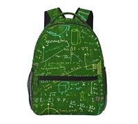 fifbird Mochila unisex con estampado de preguntas matemáticas y mochila para escuela, universidad y viajes, mochila escolar