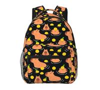 fifbird Mochila unisex con estampado Toile 01, color azul y blanco, Color capibara 004, Talla única
