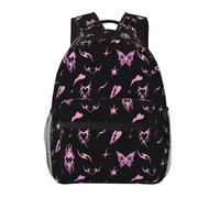 fifbird Mochila unisex con estampado Toile 01, color azul y blanco, Color: rosa Y2k 12, Talla única