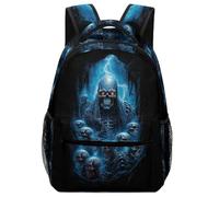 fifbird Mochila unisex con patrón de calaveras frescas, mochila de viaje, mochila para laptop, mochila de hombro, mochila escolar
