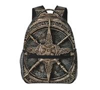 fifbird Mochila unisex de viaje para laptop, Helm of awe, gran capacidad, ligera, para el trabajo, senderismo, mochila escolar, Timón de color de asombro, Talla única