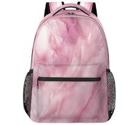fifbird Mochila unisex grande con compartimento para laptop, para adultos, para el trabajo, viajes y escuela, mochila escolar, Color rosa Marble Te, Talla única