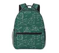 fifbird Mochila unisex para laptop, fórmula de matemáticas, para viajes, fin de semana, trabajo, mochila informal