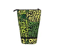 fifbird Portalápices de pie con diseño abstracto de álgebra, estuche telescópico de gran capacidad, portátil, ligero, soporte para bolígrafos de pie, para la universidad, niñas, multicolor, Talla
