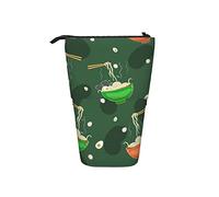 fifbird Portalápices de pie con patrón de sopa de fideos ramen, estuche telescópico duradero para artículos de papelería, estuche telescópico personalizado, multicolor, Talla única, Estuche