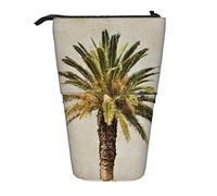 fifbird Portalápices de pie, diseño de palmera, vintage, hawaiano, tropical, hojas verdes, organizador de papelería, portátil, telescópico, duradero, para niños, adolescentes, multicolor, Talla única,