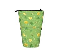 fifbird Portalápices telescópico ligero con diseño de hojas de menta y limón, bolsa de cosméticos personalizada, para la escuela, niños, multicolor, Talla única, Estuche telescópico