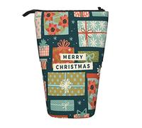 fifbird Portalápices vertical con diseño de flores y copos de nieve, bolsa de maquillaje portátil telescópica de gran capacidad, multicolor, Talla única, Estuche telescópico