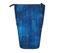 fifbird Programmer Binary Code - Estuche telescópico para lápices, soporte para lápices con cremallera, bolsa de maquillaje, bolsa para lápices, multicolor, Talla única, Estuche telescópico