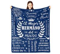 fifbird Regalo Hermano, regalos para hermana en español, regalos de cumpleaños/graduación/Navidad Hermano, regalos para Hermano Manta, grandes regalos manta de 80 x 60 pulgadas