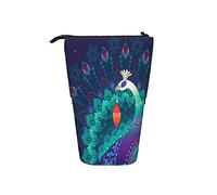 fifbird Sequoias - Estuche telescópico portátil para lápices de pie, temprano en la mañana, luz del sol en las secuoyas, resaltan un árbol joven, lindo organizador de lápices para oficina, color 6,