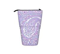 fifbird Sunflowers - Estuche telescópico portátil para lápices de pie, acuarela, flores, dorado y negro, bonito organizador de lápices para oficina, color 4, Talla única, Estuche telescópico