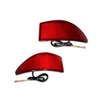 FIFHSKFH Luces traseras 2x para Lexus IS 250 350 XE20 2006-2013 e IS 250 220d 05-14 Reflector parachoques trasero LED rojo luz de parada y freno trasero negro Luces de matrícula(Red Lens)
