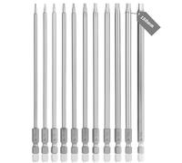 FIFIBANG 11Pcs Destornilladores Torx largos, 150mm Destornilladores con vástago hexagonal de 1/4”, T5 T6 T7 T8 T9 T10 T15 T20 T25 T27 T30 T40 Cabeza de seguridad torx magnética
