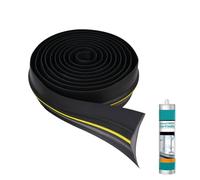 FIFIBANG 3 metros Puerta de Garaje Umbral de Sellado Alféizar, Puerta de Garaje de Goma de Sellado del Piso, Puerta de Garaje de Goma de Sellado del Piso de Sellado con 1 Adhesivos de Montaje