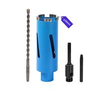 FIFIBANG Corona de perforación de diamante M16, diámetro de 68 mm, avellanador de latas para taladro de núcleo, 110 mm, corona de perforación húmeda y seca con turbo, avellanador de latas de diamante