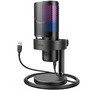 Fifine a9 condenser rgb usb microphone with 4 polar pattern, black