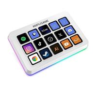 FIFINE AmpliGame D6 - Controlador de juegos con 15 atajos para transmisión OBS con teclas macro y acciones de activación, controlador RGB para creación de contenidos/Office Work