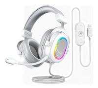 FIFINE Auriculares con Cable y Microfono, RGB Auriculares Gaming PC PS4 PS5 con 7.1 Sonido Envolvente, con 3 Modo EQ, RGB, Almohadillas Blandas para Los Oídos