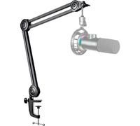 Fifine bm63 super steady full metal heavy boom arm stand, black