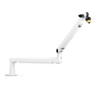Fifine BM88 Soporte de Brazo para Micrófono de Perfil Bajo para Streaming y Podcasting Metal Blanco
