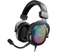 Fifine h6x professional gaming usb rgb gaming headset, black