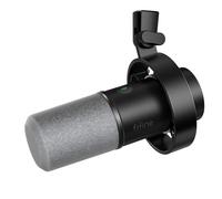 FIFINE Micrófono dinámico, micrófono de PC con grabación de podcast XLR/USB para transmisión de voz en off, micrófono de metal de estudio con silencio, conector para auriculares, control de volumen de