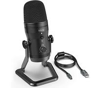 FIFINE Micrófono USB para Grabación, Streaming, Gaming, Podcasting en PC y Mac, Micro de Condensador para Ordenador, Soporte Ajustable, Plug&Play