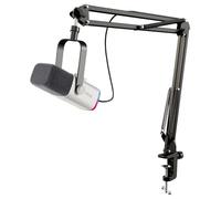 FIFINE XLR Streaming Micrófono Dinámico de Podcast, RGB Gaming Micrófono USB con Soporte Microfono per Ordenador PS4 PS5, para Podcast Estudio Podcasting Grabación - Blanco
