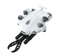 Fifish V-VEO Drone Submarino VR, Robot ROV Con Bloqueo de Postura, Rollo de 360°, Cámara 4K UHD, Cable de 100 m, Buscador de Peces RC (Estándar +)