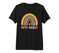 Fifth Grade Teacher Student Boho Rainbow Back To School Camiseta Premium