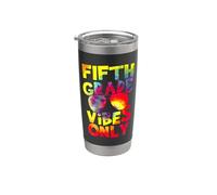 Fifth Grade Vibes Back To School Teacher Student Tie Dye Vaso térmico de acero inoxidable de doble pared
