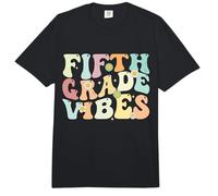 Fifth Grade Vibes Groovy Retro Back To School Maestros Niños Comfort Colors Adult Heavyweight T-Shirt