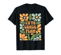 Fifth GradeTeam, profesor de 5º grado, bohemio, vintage y floral Camiseta