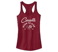 Fifth Sun General Motors Born to Ride - Camiseta sin mangas para mujer, Scarlet, Medium