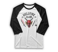 Fifth Sun Hellfire Cut - Camiseta para Hombre (Talla XL), Color Blanco y Negro, Blanco/Negro, XL
