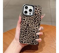 FIFTHAVE Funda para iPhone 16 Pro Max con diseño de leopardo, funda protectora para niña esthetic iPhone 16 Pro Max Leo Aesthetic fina, resistente a los golpes, resistente a los arañazos, suave