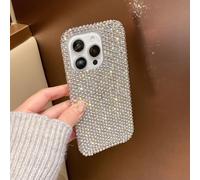 FIFTHAVE Glitzer Hülle für iPhone 14 Pro Max Handyhülle mit Diamant,Frauen Luxus Schutzhülle iPhone 14 Pro Max Case Brillante Diamant Strass Cover Aesthetic schön Dünne Stoßfest Mädchen Hülle Weiß