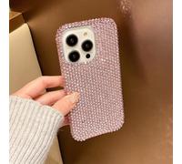 FIFTHAVE Glitzer Hülle für iPhone 17 Air Handyhülle mit Diamant,Frauen Luxus Schutzhülle iPhone 17 Air Case Brillante Diamant Strass Cover Aesthetic schön Dünne Stoßfest Mädchen Hülle Rosa