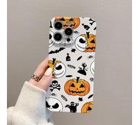 FIFTHAVE Halloween Handyhülle für iPhone 13 Hülle Aesthetic Kürbis Herbst Schutzhülle iPhone 13 Cute Halloween Case mit Ahornblatt Motiv für Frauen Mädchen weiche schön Dünn Cover 01