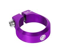 FIFTY-FIFTY Abrazadera Tija Sillín, Collarín Aleación Aluminio 28.6/29.8/31.8/34.9/36.4/38.6mm para MTB Bicicleta Carretera (34.9mm, Púrpura)