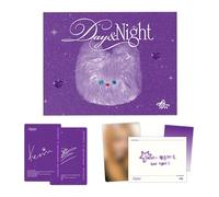 FIFTY FIFTY - FIFTY FIFTY - [Day & Night] (Night / EVER Ver.) Album Case + Music Card + Photocard + Handwritten Message + Ever Music User Guide + 3 Extra Photocards