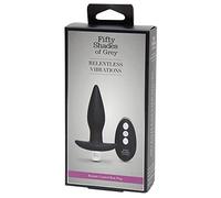 Fifty Shades Collection Relentless Vibrations Remote Control Butt Plug - Black 180 ml