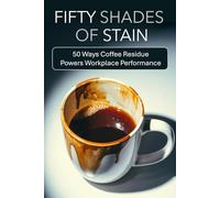 Fifty Shades of Stain, 50 Ways Coffee Powers Workplace Performance: FAKE Book Cover for Prank White Elephant Secret Santa Gag Gift Novelty Joke Blank Journal Notebook
