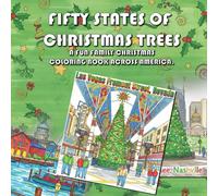 Fifty States of Christmas Trees: A Fun Family Christmas Coloring Book Across America