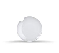 Fiftyeight Products Juego de 2 platos de 15 cm, color blanco con mordida.