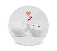 FIFTYEIGHT Products Salvamanteles Das süsse Leben (Ø 18,8 cm, Blanco, Fabricado en Alemania)