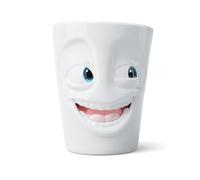 FIFTYEIGHT PRODUCTS / Taza con asa "WITZIG" - Movie Edition - (porcelana, 350 ml, color blanco, fabricado en Alemania)